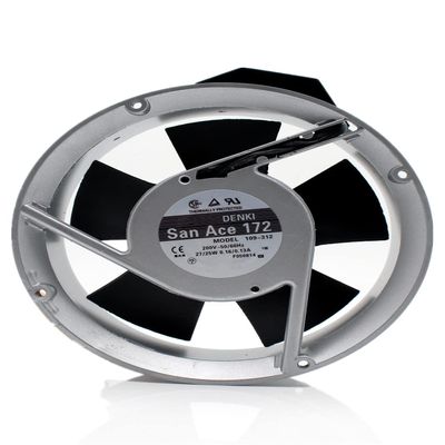 109-312 AC200V 27/25W 0.16/0.13A 17251 172mm 2-pin Cooling Fan