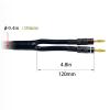 Arklove 1pcs 35ft 14awg Premium Heavy Duty Braided Wire Dual Banana to Y-Type Gold Plated Plug Speaker Cable OFC Oxygen-Free Copper view 4