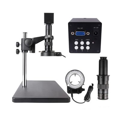 BAHCCE Lab Microscope Slides 130X Zoom Stereo Digital Microscope LED Ring Light Microscope Parts (Color : 2MP)