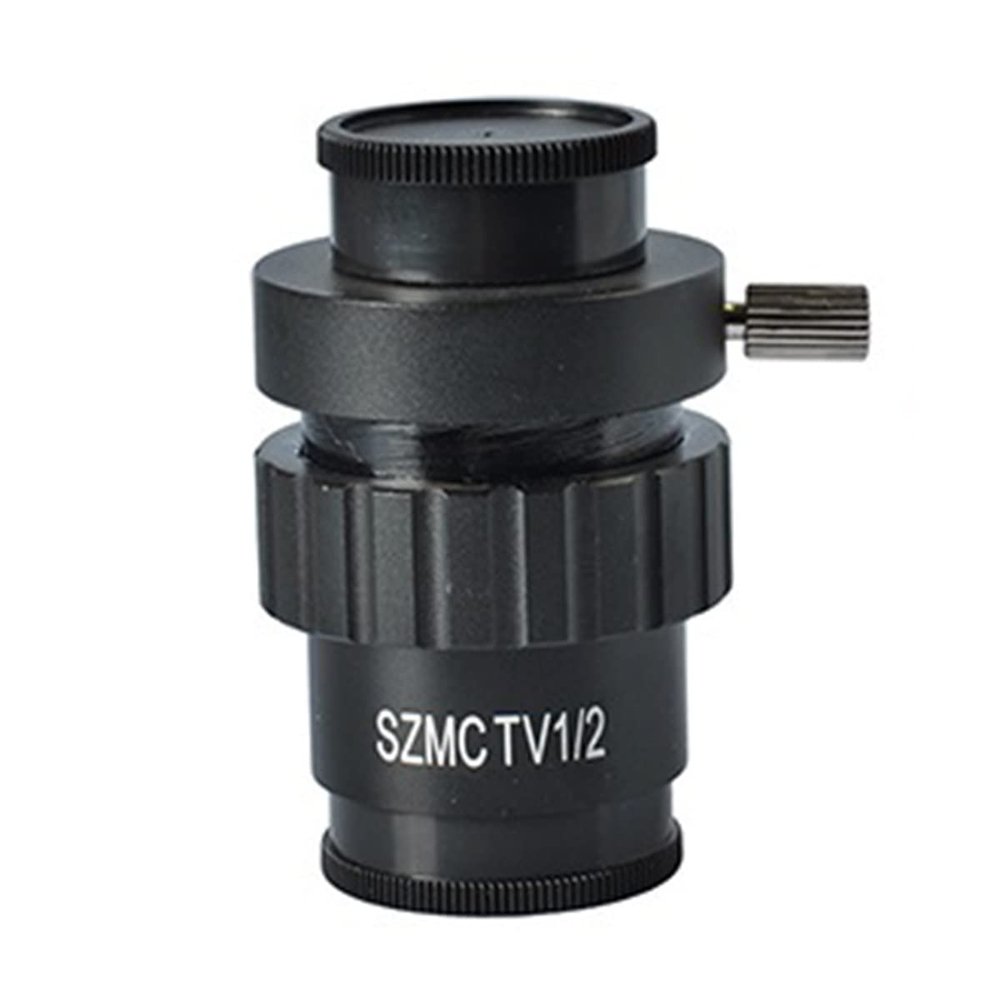 RADHAX Microscope Kit 0.5X 0.3X C-Mount Lens 1/2 1/3 1x Adapter for Simul Focal Trinocular Stereo Microscope Microscope Lens Adapters (Color : 1-2 CTV Lens)