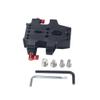 1 Set Anti-Slip Camera Cage Baseplate with Dual 15mm Rod Rail Clamp Accessories for Camera Cage view 3