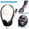 Yunsailing 30 Pack Classroom Headphones with Microphone Headphones Bulk Class Set Lightweight Adjustable Earphones on Ear with 3.5 mm Jack(Metal Stem) view 2