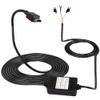 MEIRIYFA Dash Cam Acc Hardwire Kit Mini USB Hardwire Dashcam Kit Step-Down Cable, 12V-24V to DC 5V 3A Car Dash Charger Power Cord for Cars Camera GPS11.5FT view 1