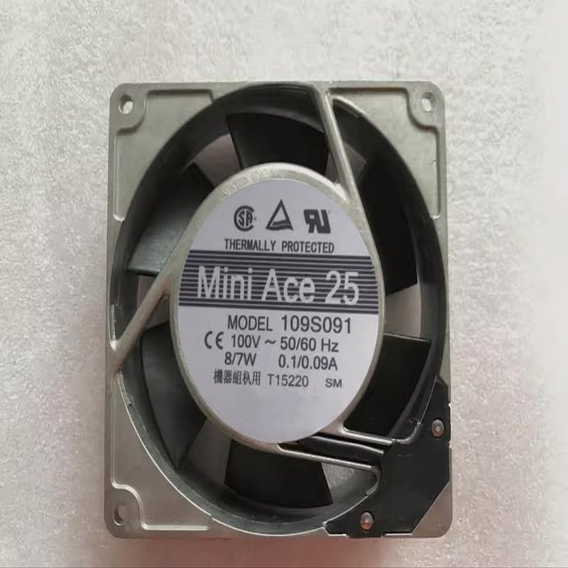 109S091 AC100V 8/7W 0.1/0.09A 9025 9cm 2-pin Cooling Fan