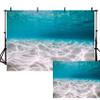 12x10ft Underwater World Photography Background Blue Ocean Backdrops Deep Blue Water Stone Sand Backdrop Seabed Children Birthday Home Decoration Under Sea Birthday Party Theme Decor view 1