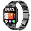 Compatible with Popglory 1.85 P66 Smart Watch Bands, Lamshaw Stainless Steel Metal Replacement Strap Bracelet Compatible with Popglory 1.85'' P66 Smart Watch/LESHIDO Smart Watch/LESHIDO CS08 1.85" view 1