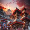 Yeele 15x8ft Nepal Capital Kathmandu Backdrop Historical Site Nepal Culture City Snow Mountains Sunset Photography Background for Holiday Travel Wedding Theme Party Decor Portrait Photo Shoot Props view 1