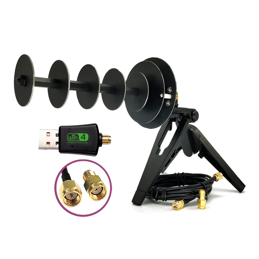 12dBi 2.4G WiFi Antenna Directional Signal Amplifier Laptop Desktop Computer USB Dongle Wireless PCIE Network Card Adapter