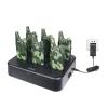 Retevis RT22 Camo Walkie Talkies with Earpiece, Two Way Radios Rechargeable with 6 Slot Charging Station, Slim and Lightweight, Handsfree Portable 2 Way Radios(6 Pack), for School Church Hunting view 2