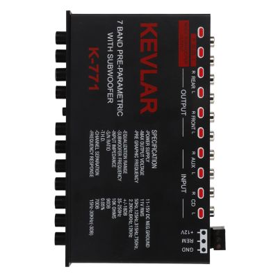 Ecualizador De Sonido Para Carro, Vehicle equalizers Equalizer Car Audio Car Audio Graphic Equalizer Universal Low Pass 7Band Variable Gain Adjustment High Level Input EQ for Stereo System