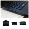ECSiNG 48Pcs USB Port Plug Covers Set Silicone USB Anti Dust Cap Protector Charging Port Cover Kit Electronic Accessories for Phones Laptops Computer Black view 3