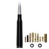 VIGOLU 50 Cal Bullet Antenna Replacement Ford F150 F250 F350 Dodge Ram 1500 2500 Jeep Wrangler Toyota Tundra(Silver) view 1