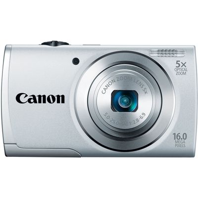Canon PowerShot A2500 16MP Digital Camera with 5X Optical Image Stabilized Zoom with 2.7-Inch LCD (Silver) (Old Model) (Renewed)