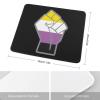 Raised Fist Non-Binary Pride Mouse Pad Non-Slip Mouse Mat Rubber Base Mousepad for Office Laptop Home 9.8"x11.8" view 2