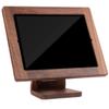 Discount Credit Card Supply Custom Wood iPad Frame Stand - Walnut Finish view 4