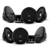 DS18 PRO-FR6NEO 6.5" Car Speaker Full-Range with Silver Aluminum Bullet 450 Watts Max 225 Watts RMS 4-Ohms Grill Included Neodymium Magnet Loudspeaker Pro Car Audio. Speaker Wire Included - 8 Speakers view 1