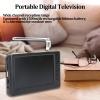 Jopwkuin 5 Inch Digital TV, LED Mini Television 16:9 Widescreen Color TFT ATSC Standard for Kitchen Car Camping Use view 2