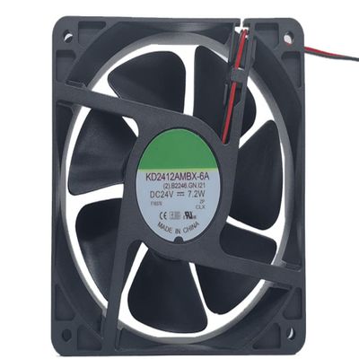 for KD2412AMBX-6A 24V 7.2W 120X120X38MM 2-Wire Cooling Fan