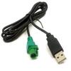 colorparts2016 USB Male Head 4 pin Wire Harness Cable AUX Adapter Compatible with VW Volkswagen view 1