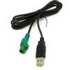 colorparts2016 USB Male Head 4 pin Wire Harness Cable AUX Adapter Compatible with VW Volkswagen view 2