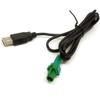 colorparts2016 USB Male Head 4 pin Wire Harness Cable AUX Adapter Compatible with VW Volkswagen view 3