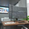 Atdec AWMS-2-BT75-FS-B Super Heavy Duty Dual Mount  for Deeply Curved ultrawide Monitors to 49  Adjustable tilt, Height, Levelling  no Permanent Desk fixtures view 2