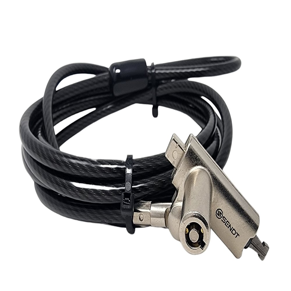 Sendt 3 in 1 Black Notebook/Laptop Lock for Kensington, Nano, and Wedge Security Slots