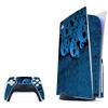 LidStyles Console Skin Protector Decal Compatible with Playstation 5 (PS5) (Black Blue Skulls) view 1