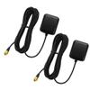 Vehicle Waterproof GPS Active Antenna 28dB Gain, 3-5VDC, with SMA Male Connector - 2Pack view 1