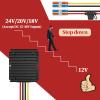 24 Volt to 12 Volt Converter Step Down with Fuse Waterproof and Wire Terminal Block, 24V to 12V Transformer 10A 120W, 18V to 12V Converter for Golf Cart Light Solar System (Accept DC 15-40V Inputs) view 2