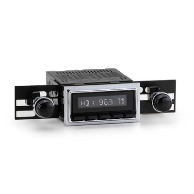 RetroSound RetroRadio AM FM Stereo 36P-76P Black Compatible with 1956-73 Volkswagen Bus