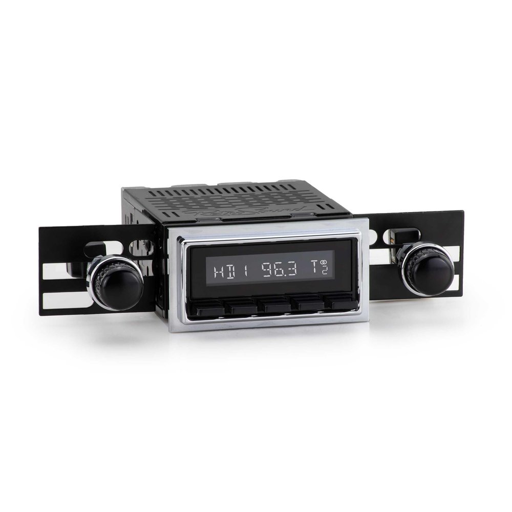 RetroSound RetroRadio AM FM Stereo 36P-76P Black Compatible with 1956-73 Volkswagen Bus