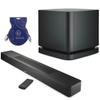 Bose Smart Soundbar 600, Black - Bundle with Bass Module 500 + 10' HDMI Cable view 1