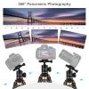 Andoer Portable Camera Tripod Stand Aluminium Alloy 360 Rotatable Ball Head 5kg/11lbs Load Capacity 140cm/55in Max. Height with Detachable 2-Section Center Shaft Carrying Bag for DSLR Cameras view 4