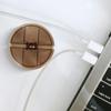 SUPVOX Retractable Cable Organizer Box 4Pcs Large Capacity Cord Management and Charging Cable Holder for Home Office Travel Compact 3.15X3.15X0.9 Inch Data Wire Storage view 2