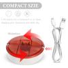 SUPVOX Retractable Cable Organizer Box 4Pcs Large Capacity Cord Management and Charging Cable Holder for Home Office Travel Compact 3.15X3.15X0.9 Inch Data Wire Storage view 4
