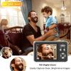 Andoer Compact 4K Digital Camcorder 2.4 Inch IPS Camera 16X Digital Zoom Smile Capture Anti-Vibration Built-in Flash Battery with 32 GB Memory Card Gift view 2