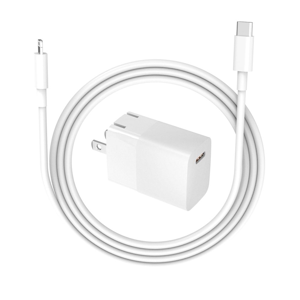 20W [MFi Certified] Fast Charger Fit for AirPods Pro Gen 1 2, Fit for AirPods Max, Fit for AirPods 1st/2nd/3rd Generation A2698 A2564 A2084 6.6 Ft Charging Block Cable Power Adapter Cord