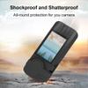 Andoer Silicone Panoramic Camera Protective Case with Shockproof Lens Cover Compatible with Insta360 X3 Camera Accessories, Black view 3