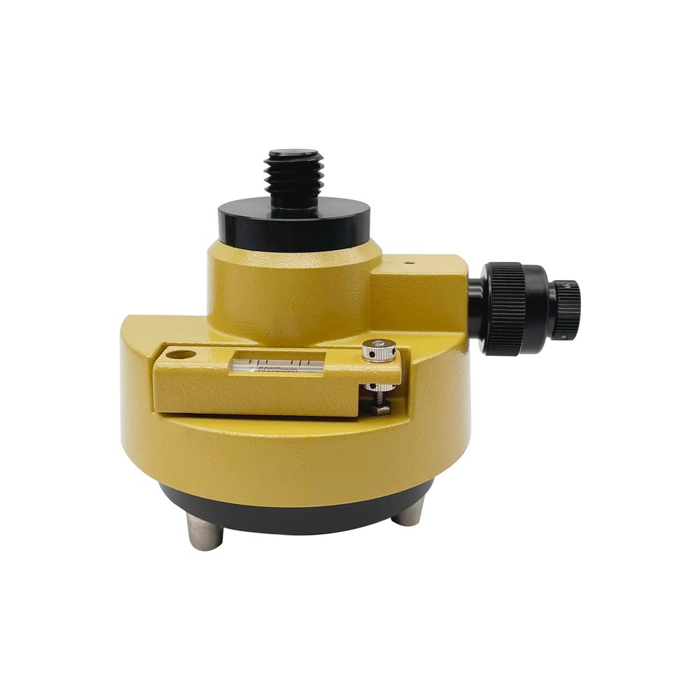Yellow Tribrach Adapter with Optical Plummet 5/8"x11 for GPS GNSS Prism