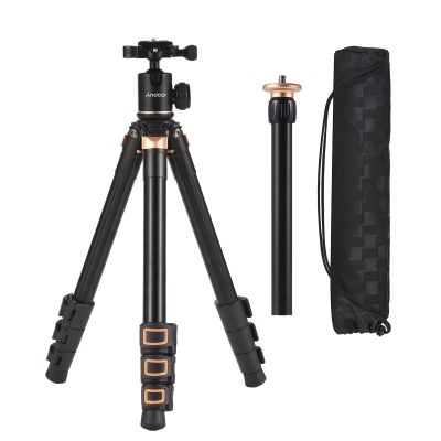 Andoer Tripod Camera 140 cm, Lightweight Tripod with 360 Rotating Ball Joint, Detachable 2 Sections Central Axis Carrying Bag for DSLR Camcorders Smartphones
