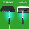 Elfcam - 10m/32.8ft Fiber Optic Cable OM3 SFP+ to SFP+ AOC 10Gbps, Compatible with SFP-10G-AOC, 10 Meters view 4