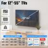 Drywall Studless TV Wall Mount, No Stud TV Wall Mount for 12-55 Inch TVs, Drywall TVs Bracket Load Up to 100 Lbs, Low Profile, VESA 100x100mm to 400x400mm, Easy to Install view 2