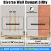 Drywall Studless TV Wall Mount, No Stud TV Wall Mount for 12-55 Inch TVs, Drywall TVs Bracket Load Up to 100 Lbs, Low Profile, VESA 100x100mm to 400x400mm, Easy to Install view 3
