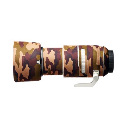 easyCover Lens protection camouflage cover Neoprene Lens Protection Compatible with Canon RF 70-200mm F2.8L IS USM (Brown Camouflage)