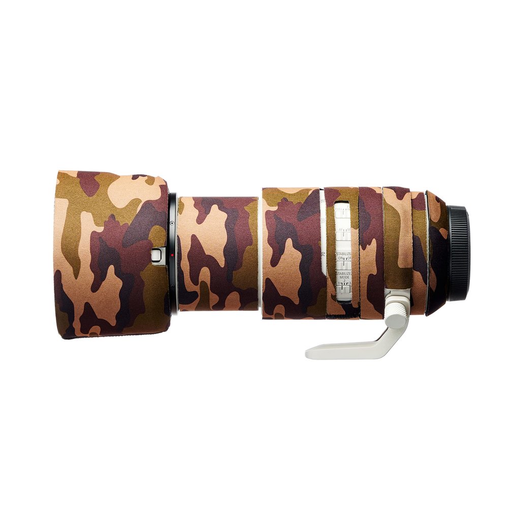 easyCover Lens protection camouflage cover Neoprene Lens Protection Compatible with Canon RF 70-200mm F2.8L IS USM (Brown Camouflage)