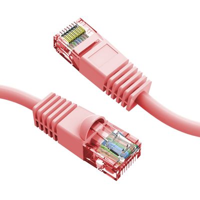 Cable Central LLC (Pink) Cat6 Ethernet Cable 7 Ft (5 Pack) Cat6 Patch Cable, Cat6 Cable, Cat6 Network Cable, Internet Cable - 7 Feet