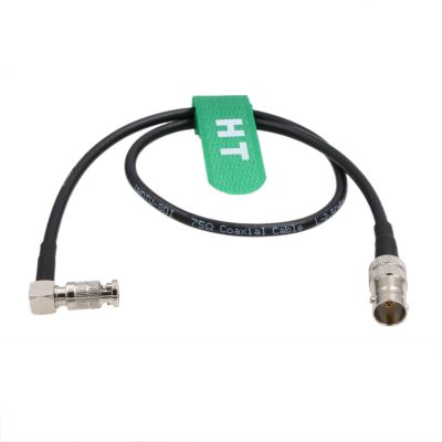 HangTon 6G SDI Video Cable HD Micro BNC to Female BNC for Blackmagic Video Assist 4K 5" Monitor, Micro Studio Camera 4K G2, Right Angle High Density 15cm