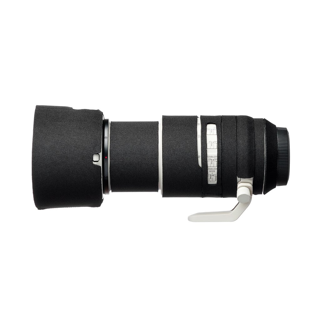 easyCover Lens protection camouflage cover Neoprene Lens Protection Compatible with Canon RF 70-200mm F2.8L IS USM (Black)