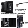 HangTon 6G SDI Video Cable High Density for Blackmagic Video Assist 4K 5" Monitor, Micro Studio Camera 4K G2, 1080p 2160p Right Angle HD Micro BNC to BNC Male 60cm view 3